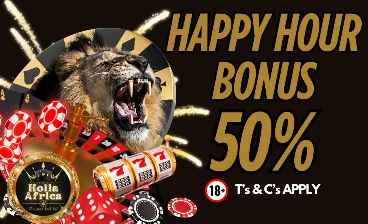 Cash Back Promotion - 50% During Happy Hours + 15% All Deposits